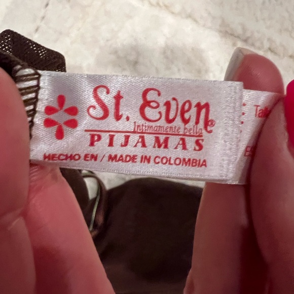 Brown and green lace teddy made in Colombia size Large. Runs small. - Picture 4 of 4